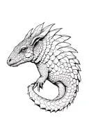 Pangolin tattoo design idea