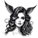 louise adele rolling tattoo design idea