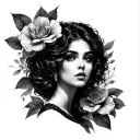 louise adele rolling tattoo design idea