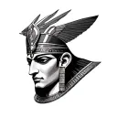 God Osiris tattoo design idea
