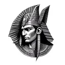 God Osiris tattoo design idea