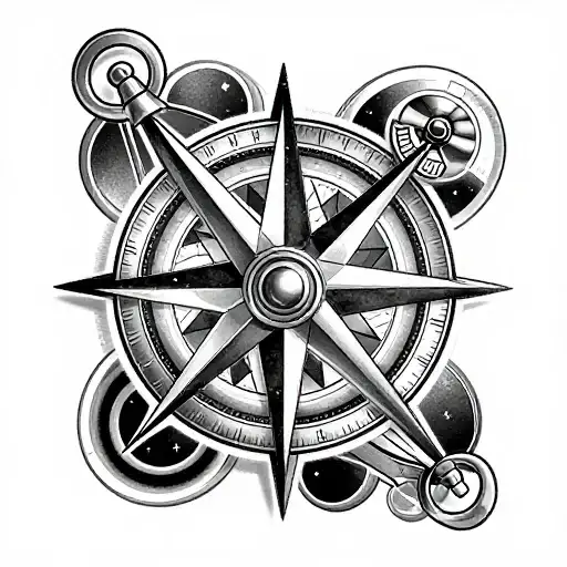 Nautical Compass Ink 237+ Nautical Compass Rose Tattoo Ideas in 2026 - BlackInk AI