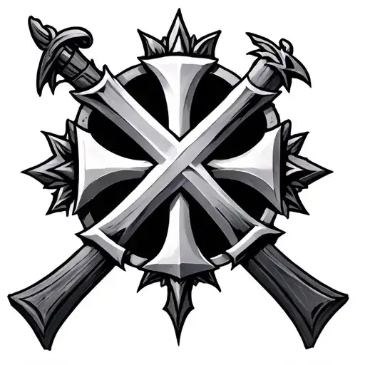 Templar Cross tattoo design idea