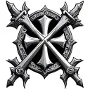 Templar Cross tattoo design idea