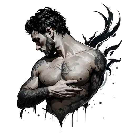 man sex tattoo design idea