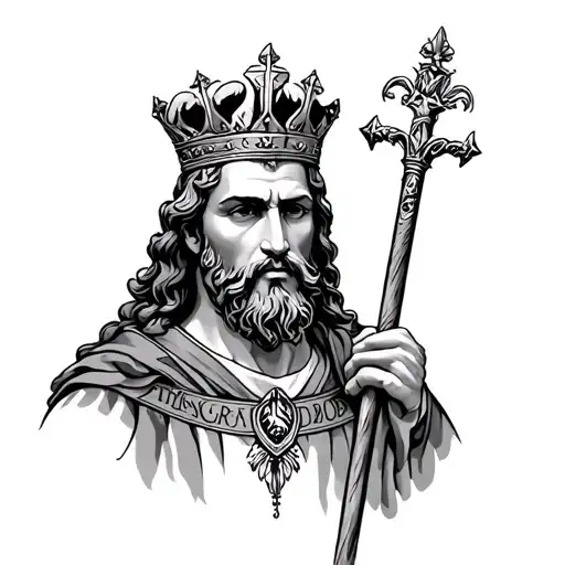 King David tattoo design idea