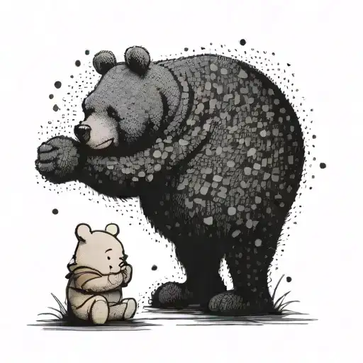 winnie the pooh  tattoo design idea