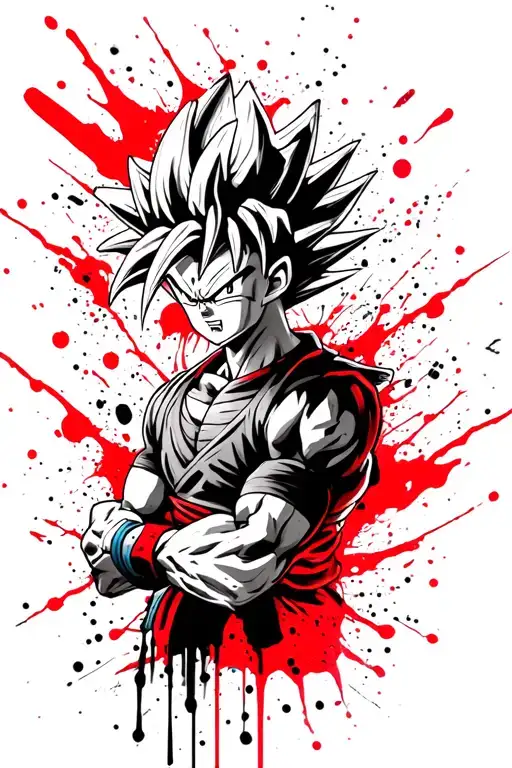 dragon ball z tattoo design idea
