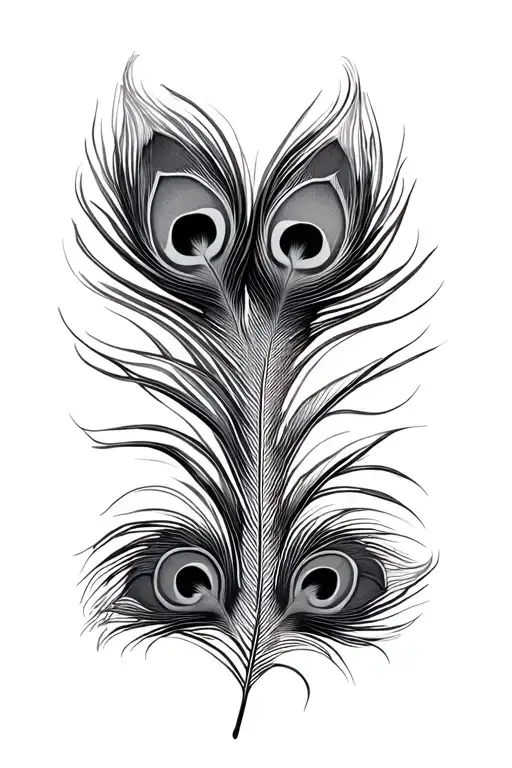 Peacock feather tattoo design idea