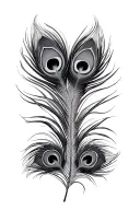 Peacock feather tattoo design idea