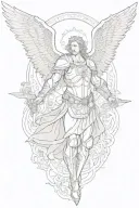 saint michael tattoo design idea