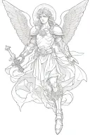 saint michael tattoo design idea