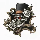 The name Anthony Michael  tattoo design idea