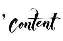 "Content" tattoo design idea