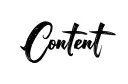 "Content" tattoo design idea