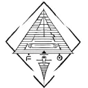 Egyptian pyramid made from protection and authority glyphs tattoo design idea