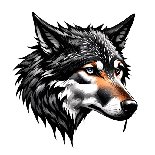 wolf warrior compass freya lily archie georgia tattoo design idea