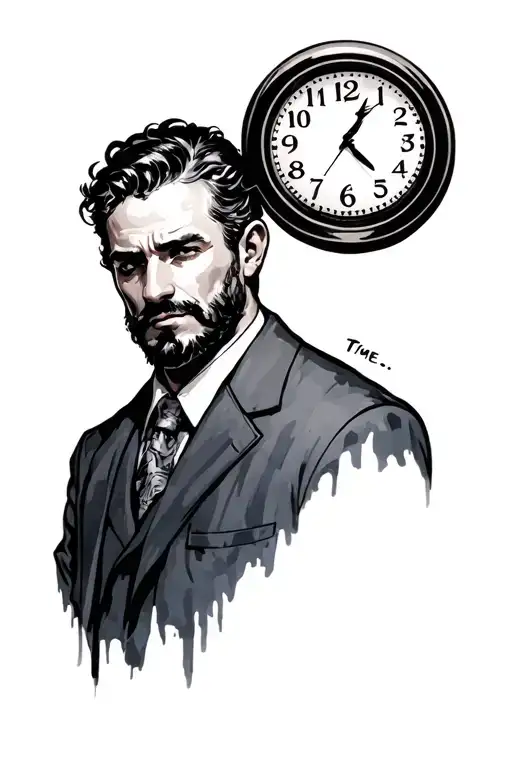 "Time ..." Father and his tattoo design idea