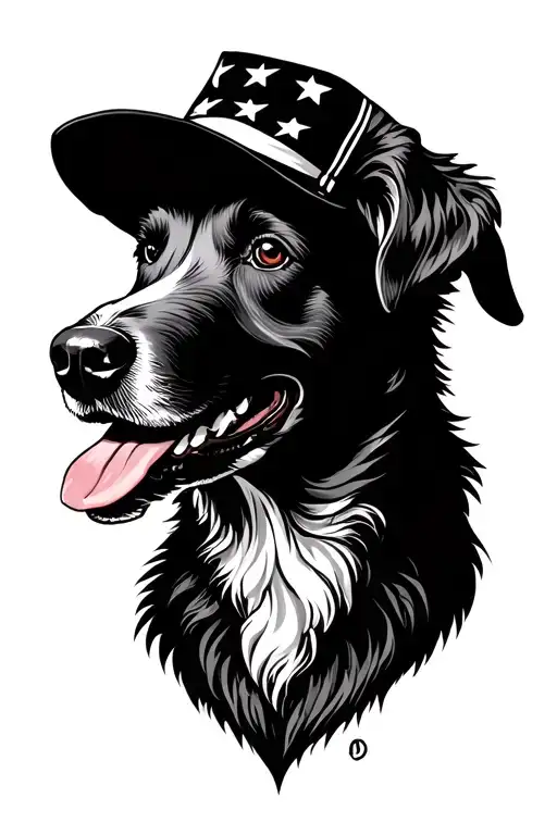 sheepdog patriotic tattoo tattoo design idea