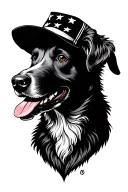 sheepdog patriotic tattoo tattoo design idea