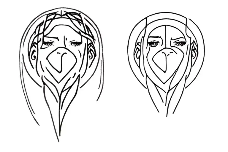 make a tattoo that is inspired by the rapper NF tattoo design idea