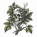 poison tree tattoo design idea