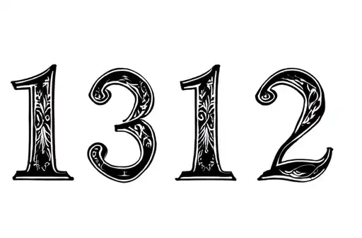 "1312" tattoo design idea
