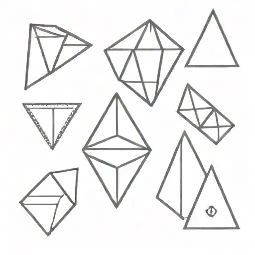a double black diamond shaped line outlining, with 9 in the diamond on the left, and 5 in the right diamond tattoo design idea