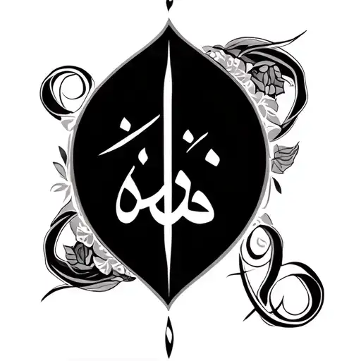 ali ingrid love arabic calligraphy tattoo design idea