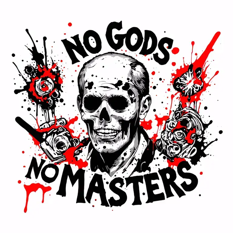 No Gods No Masters tattoo design idea