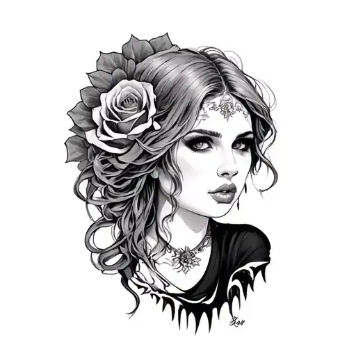 whore Nastya tattoo design idea