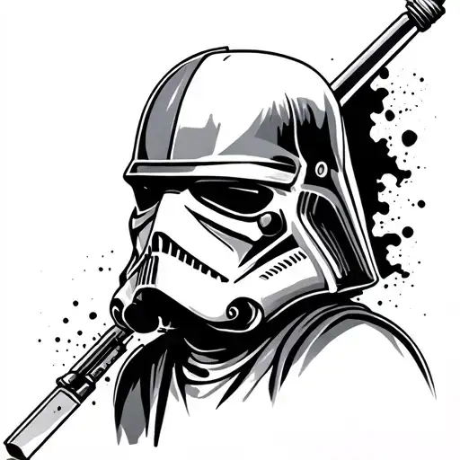 gangster starwars tattoo design idea