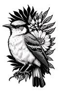Mockingbird tattoo design idea