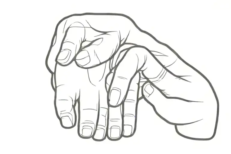 Itachi and Sasuke hand gesture tattoo design idea