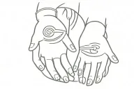 Itachi and Sasuke hand gesture tattoo design idea