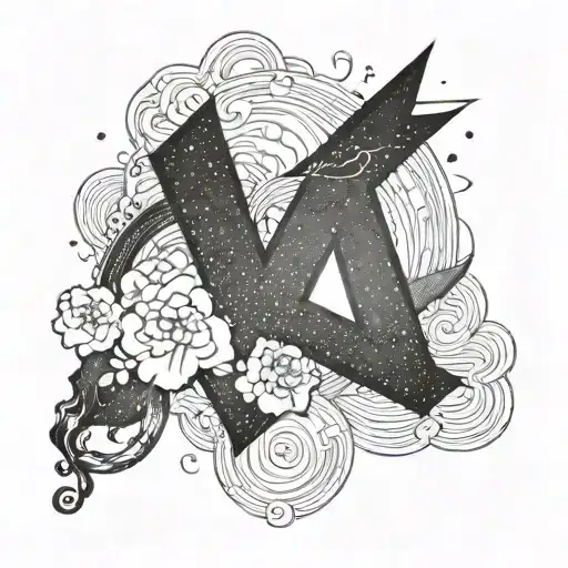 KOREAN LETTERS TATTOO DESIGN WI outline tattoo design idea