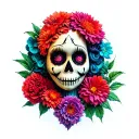 Voodoo doll tattoo design idea