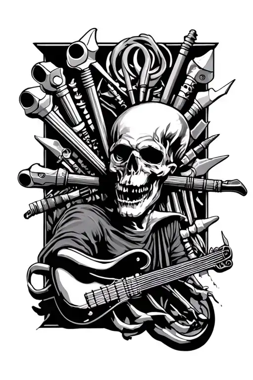 tool band tattoo design idea