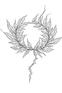 laurel leaf wreath from lightning strike tattoo design idea