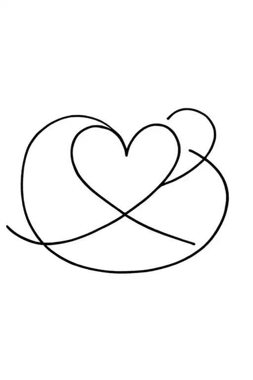 unconditional love symbol tattoo design idea