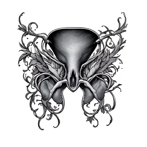 Pubic tattoo design idea