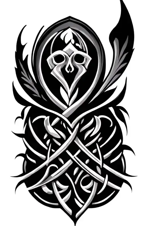 Anglo Saxon pattern tattoo design idea