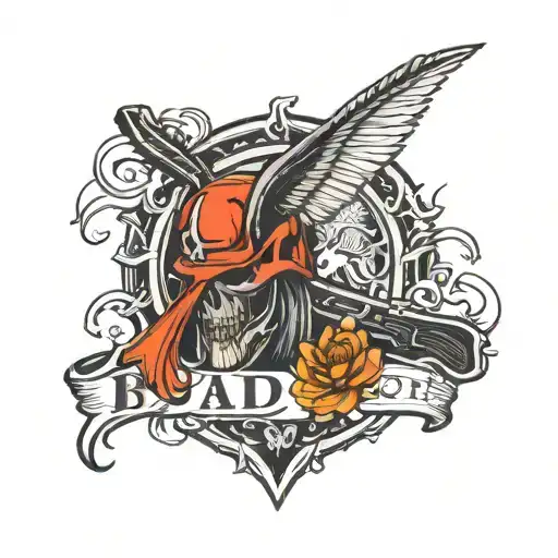 bad batch logo mixed with gunnersmate logo tattoo design idea