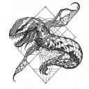 Venom tattoo design idea