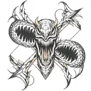 Venom tattoo design idea