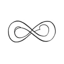 infinity symbol with 3 hearts in the lines connecting various tattoo design idea