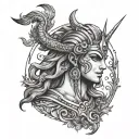 Karna tattoo design idea