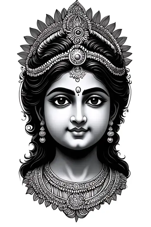 children birth dates with 8 stars of Lakshmi  tattoo design idea