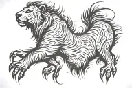 Vertical lion claw scratch marks on underside of wrist tattoo design idea