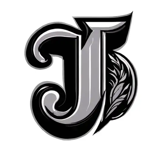 Hidden J tattoo design idea